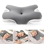 MULISOFT Memory Foam Pillow, Comfortable Pillow, Supportive Neck pillow, Ergonomic side sleeper pillow (GREY)