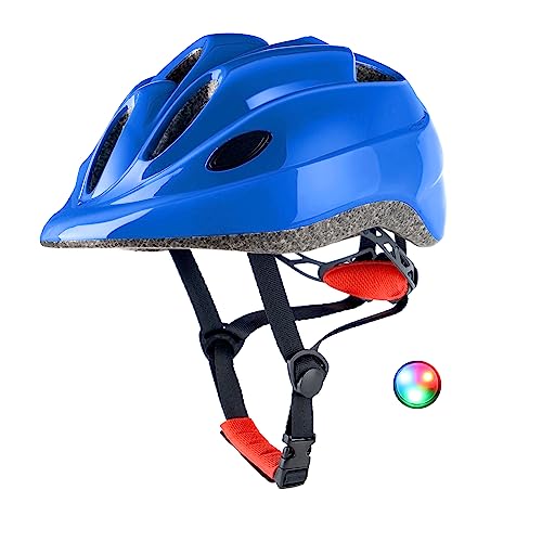 Atphfety Kids Toddler Bike Helmet,Adjustable Boys Girl Helmets from Baby to Children(Age 1-8),Multi Sports for Bicycle Skate Scooter with LED Light