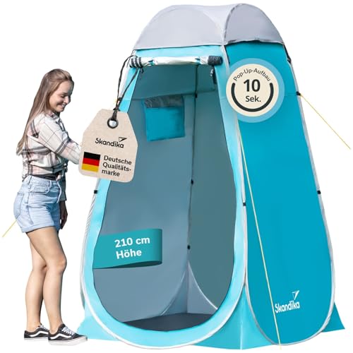 Skandika Camping Pop Up Duschzelt | Umkleidezelt mit 210 cm Stehhöhe,...