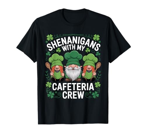 T-Shirt de la Saint-Patrick avec Inscription « Lucky Lunch Squad » T-Shirt