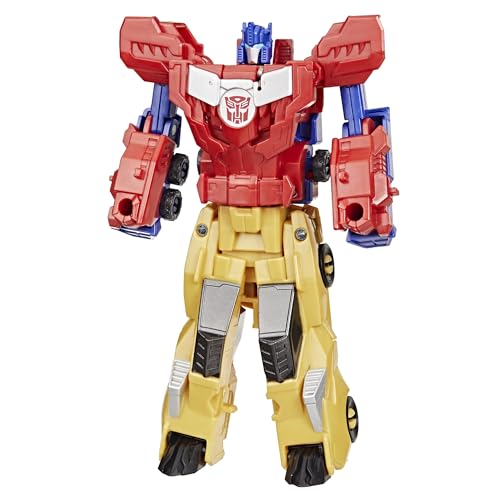 Transformers Crash & Combine Heroes, 3.75-Inch Converting Bumblebee and Optimus Prime Action Figures, Robot Toys for Kids 6 and Up (Amazon Exclusive)