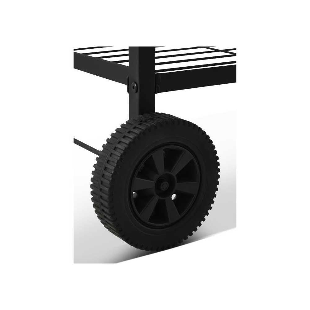 Favex Carrello per Piastra Nero 100 x 56 x 73 cm 9760006