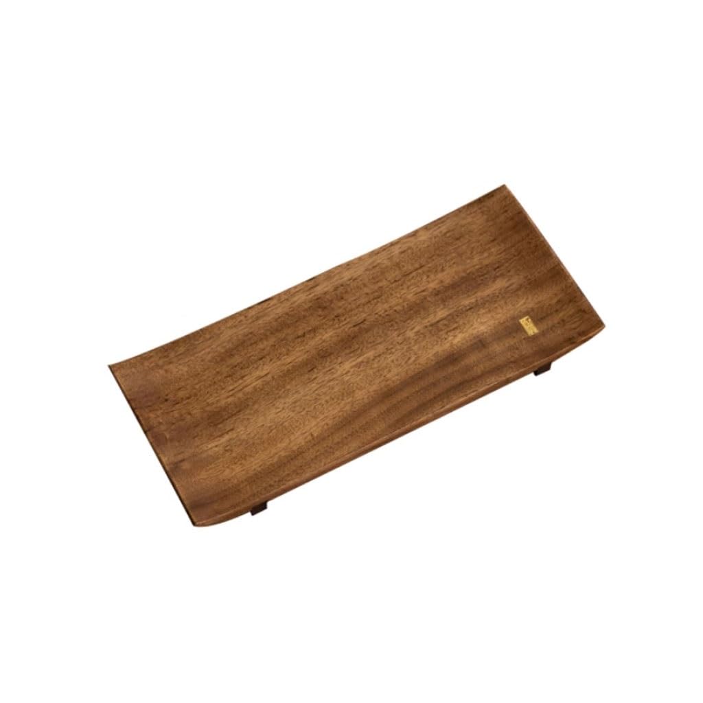 Plateau repas en bois massif de style chinois et de taille moyenne