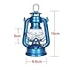 Retro Kerosin-Lampen, Vintage-Öllampe mit Griff, Öllampe, Tischlaternen für Haus, Garten, Camping, Citronella (hellblau, 19 cm)