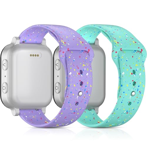 Polyjoy Silicone Band Compatible with Gizmo Watch 3Adventure 3 2 1/Gabb 3e 3 2 1/SyncUP kids Watch 2 1/Cosmo JrTrack 5 4 3 2SE 2 1/AT&T amiGO Jr Watch 2 1 20mm Soft Sport Replacement Strap