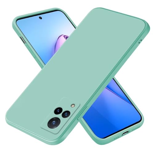 EASSGU Funda para Vivo V21 5G (6.44' Inches), Carcasa de Silicona Suave de TPU - Cian Claro
