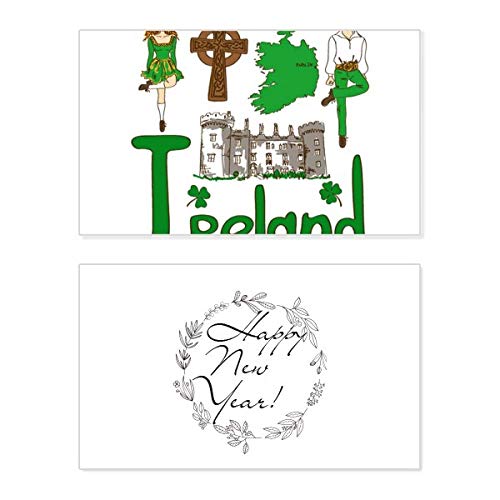 Tarjeta conmemorativa de Año Nuevo de Irlanda ideal para coleccionistas