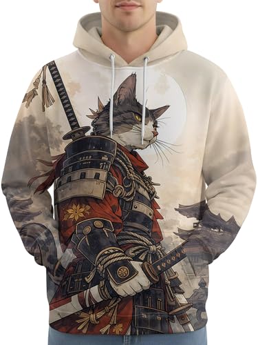 Image of PAGYMO Graphic Hoodies for Men Funny Novelty Pullover Hooded Sweatshirt