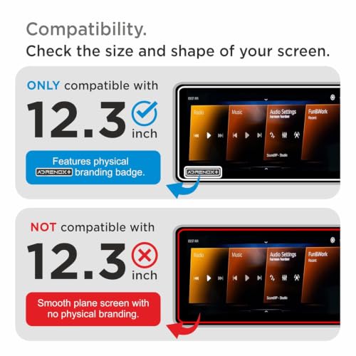 Image of Spartan Shield [3 PACK] MATTE Screen Guard for MAHINDRA XUV 7XO 2026+ || AX, AX3, AX5, AX7, AX7T & AX7L || 12.3 INCH TRIPLE SCREEN with *** ADRENOX+ BADGE CUTOUT *** + + Flexible TPU for Steering & Storage Panel Protector || Anti Scratch || Water Repellant || With Complimentary Installation Kit || Bubble Free Application || XUV7XO Digital Instrument Cluster Protective Film || 2025 Car Stereo Accessories [Not Tempered Glass] [CHECK ADRENOX BADGE BEFORE ORDERING]