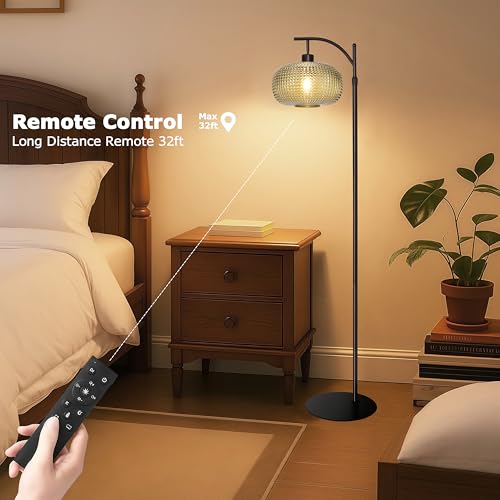 Image of Floor Lamp for Living Room,Bedroom,Modern Standing Lamp with Remote Control