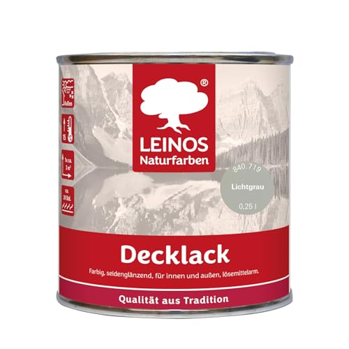 Barniz para proteger gres y madera exterior LEINOS 840 gris claro 250ml 2