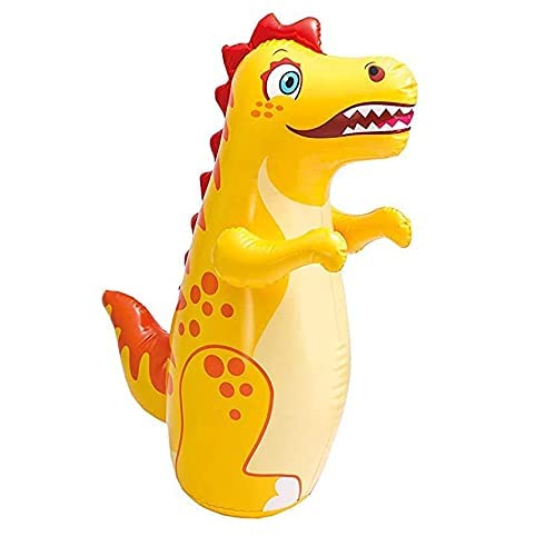 Animal Hinchable tentetieso 3 Modelos,Saco de Boxeo Inflable 97cm X 61cm para Niños Fiesta de Cumpleaños (Dinosaurio)