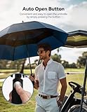 TECKNET Golf Umbrella Large 68 Inch, Windproof Strong Double Canopy Vented, Automatic Open with EVA Grip, Outdoor Sun, Rain, Wind Protection Stick Umbrellas, Blue - Image 6