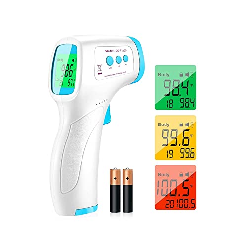 Forehead Thermometer for Adults, Non-Contact Infrared Thermometer for Body Temperature and Surface of Objects Use,Thermometer for 1s Temperature Measurement(Blue)