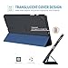 ProCase Case for Galaxy Tab S6 Lite 10.4 2024 2022 2020(SM-P620/P625/P613/P619... Trifold Stand Folio Soft TPU Translucent Back Cover with S Pen Holder Support Auto Wake/Sleep -Darkblue