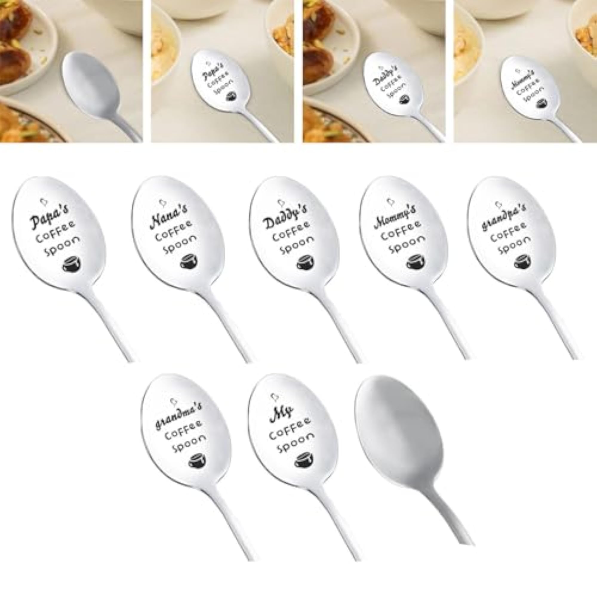 Engraved Stainless Steel Spoon, Father's Day Gift