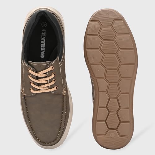 Image of Centrino Penny Loafers for Men | Shoes for Man Stylish | Casual Slip-On with Cushioned Insole | Lightweight Comfortable Mens Loafer Shoes | Hand-Stitched Moccasin Design | Slip On Shoes for Man Daily (9784)