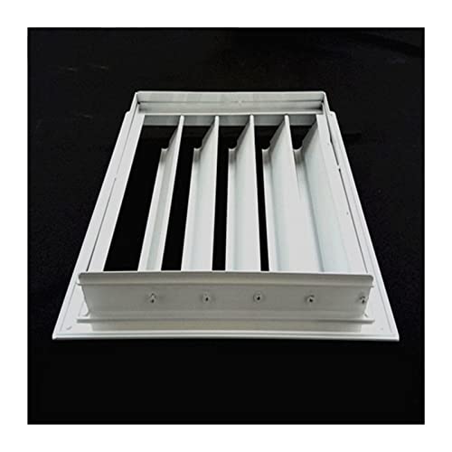 Persiana de pared para ventilación doméstica de aleación de aluminio, persianas móviles para ventilador extracto resistente a la lluvia (45CM x 45CM) miniatura 3
