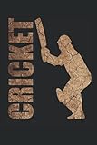 Cricket Spieler Mit Cricket Schläger Cricket Team Fans Notizbuch (Taschenbuch DIN A 5 Format Liniert): Cricketspieler Geschenk Notizheft, Schreibheft, ... Perfekt für Cricket Trainer und Coaches.