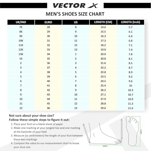 Image of Vector X Fire Soccer Football Shoes Studs with Synthetic Leather Fully Embossed Upper Sports Footwear|Comfortable Lightweight|TPU Sole Double Colour Premoulded Heel Shoe for Adult, Men & Boys