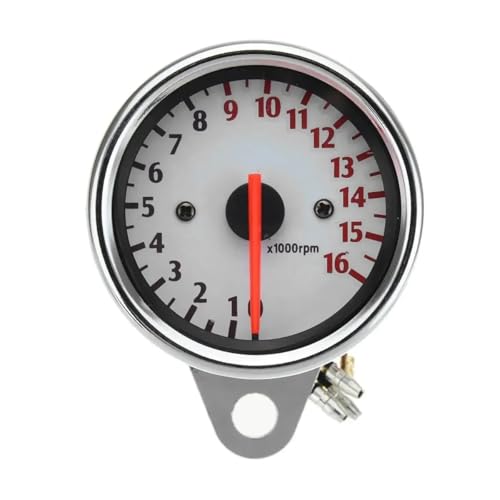 Tachymètre mécanique de précision pour moto 12V avec cadran lisible 16000 TR/Min