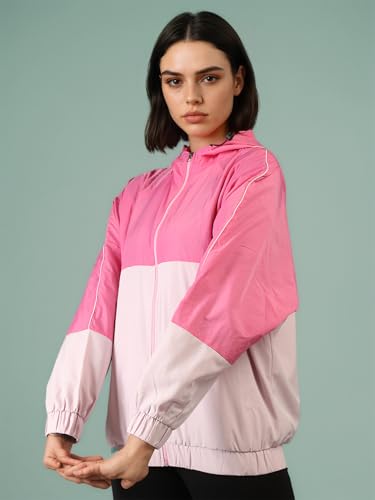 Image of CHKOKKO Sunscreen Jacket for Women Hooded Zipper Sports Jacket | UV Protection | Sun Protective | Lightweight Water Resistant | Riding Biker | Outdoor Travel Gym Running