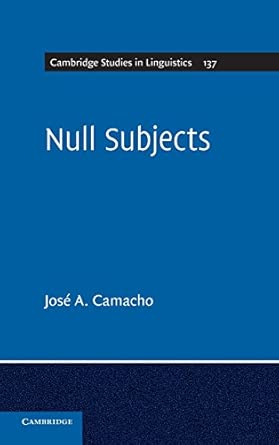 Null Subjects: 137 book cover