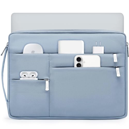 HYZUO 15-16 Inch Laptop Sleeve Bag for MacBook Pro 16 M4/M3/M2/M1 2025-2019, 15" Surface Book, Portable NoteBook Case for 15" 15.6" HP Dell Lenovo ThinkBook Asus Acer Samsung HUAWEI, Pale Blue -  A46-20-16A