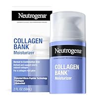 Neutrogena Collagen Bank Face Moisturizer, Daily Anti-Aging Face & Neck Firming Collagen Cream, Bakuchiol & Micro-Peptides Face Lotion, Support Skin’s Natural Collagen for Visibly Plump Skin, 2 fl. oz