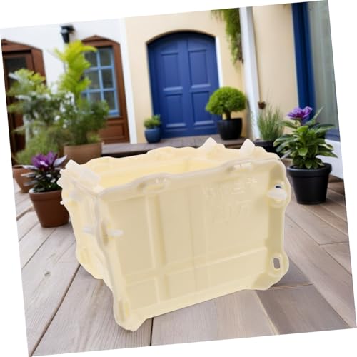 Moule à pot de fleurs carré BESPORTBLE en plastique réutilisable pour ciment