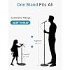 InnoGear Telescopic Mic Stand, Height Adjustable from 22 to 68 Microphone Stand Floor Weighted Base Boom Mic Arm Stand for Blue Yeti HyperX QuadCast SoloCast Shure SM58 Samson Q2U Fifine K669B