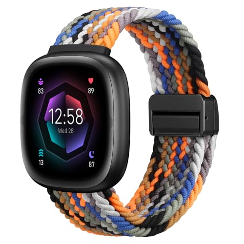 Fintie CґgXgb`oh Fitbit Versa 4 3 / Sense 2 1Ή \tgE[uiCX|[cSpXgbvXgoh ʐF