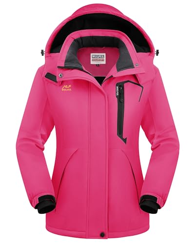 WULFUL Women’s Waterproof Snow Ski Jacket Mountain Windproof Winter Coat
