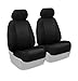 Coverking Front 50/50 Bucket Custom Fit Seat Cover for Select GMC Yukon Models - Spacer Mesh (Black)