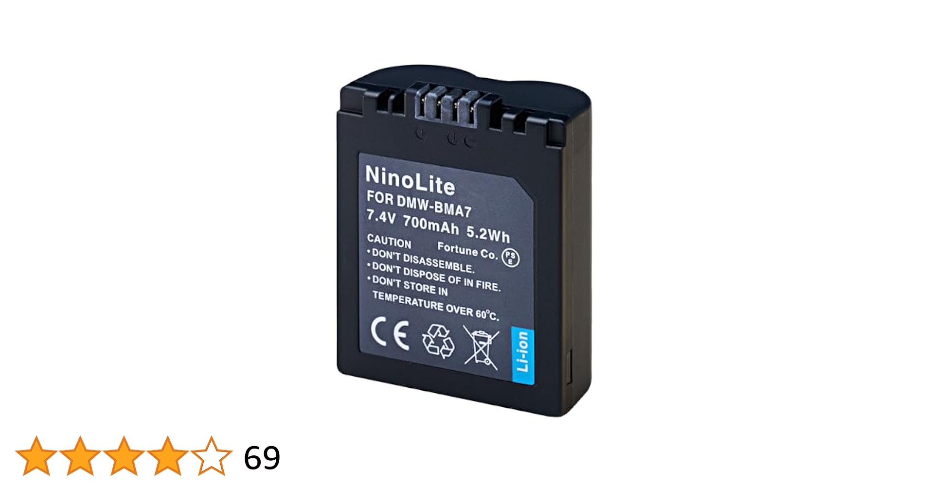Amazon | NinoLite DMW-BMA7 互換 バッテリー パナソニック DMC