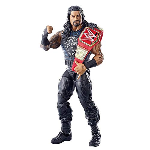 WWE Roman Reigns Elite Collection Deluxe Action Figure with Realistic Facial Detailing, Iconic Ring Gear & Accessories