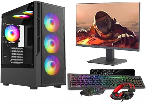 ASC Intel Core i7 Gaming PC Bundle, GT730 2GB Graphics, 8GB RAM, 256GB SSD + 500GB HDD, 500W 80+...