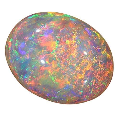 A+ Quality Astrological Australian Fire Opal Stone 7.25 Ratti / 6.68 Ct. Lab-Certified Natural Fire Opal Stone Rashi Ratan Gemstone