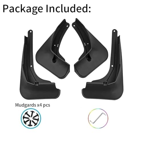 Guardabarros Chery Exeed RX 2023 2024: protector contra salpicaduras y kit exterior de coche 2