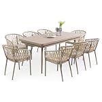 Patioco Essgruppe Sunny ausziehbar Champagner