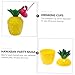 ABOOFAN Plastic Pineapple Cups Straws Drink Mugs Hawaiian Luau Party Decorations Random