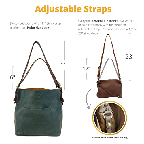 Image of Joy Susan Womens Faux Leather: Hobo 2-in-1 Handbag