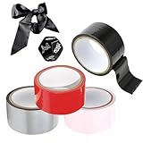 Bondage Tape 6-er Bondageset Fessel Set,4er 16m*5cm Bondagetapes & Sex Würfel Paar & Augenmaske,Elektrostatisches Tape ohne Kleber Design Tapes,Bondage Seil BDSMs Sex Spielzeug für die Paare (6er Set)