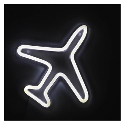 Néon LED avion 19,5 cm pour remplacer une veilleuse trop sombre et décorer une fête