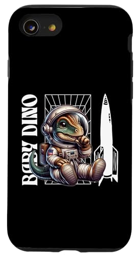 Baby Roar Astronaut Dinosaur Dino Space Cosmic Galactic Art �X�}�z�P�[�X iPhone SE (2020) / 7 / 8 �p