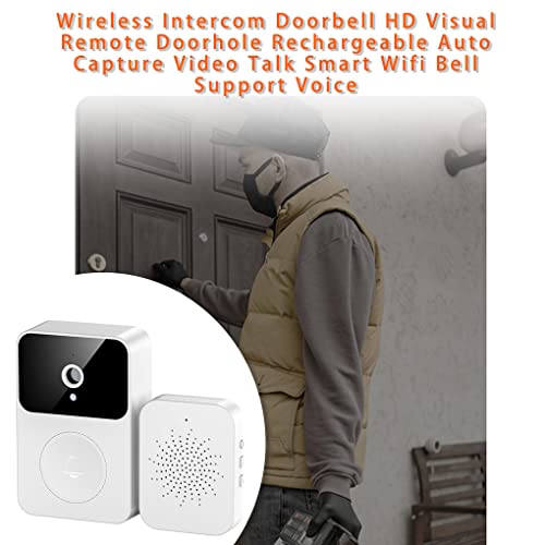 Widealiff Vídeo inteligente campainha digital sem fio campainha alarme câmera de segurança de alta d