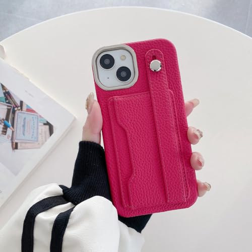 Bracelet étui de téléphone avec porte-carte pour iPhone 14 et 15