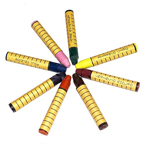 Giz De Cera De Abelha Apiscor Bastão Waldorf Caixa 8 Cores