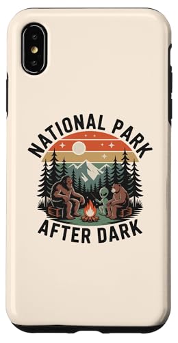 National Park Sasquatch Aliens Extraterrestrial Bear Camping �X�}�z�P�[�X iPhone XS Max �p