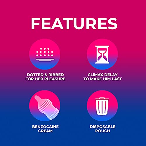 Nottyboy Biggbang Multi Textured 4In1 Condoms - Extra Time | Ribbed | Dotted | Contour Design (10 Count) #TOP4